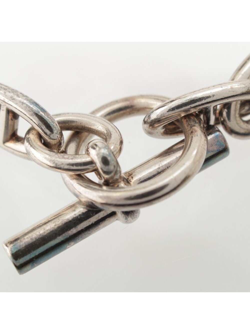★SOLD★ Hermes Chaine D'ancre GM Bracelet Bangle 925 Sterling Silver - Picture 7 of 10